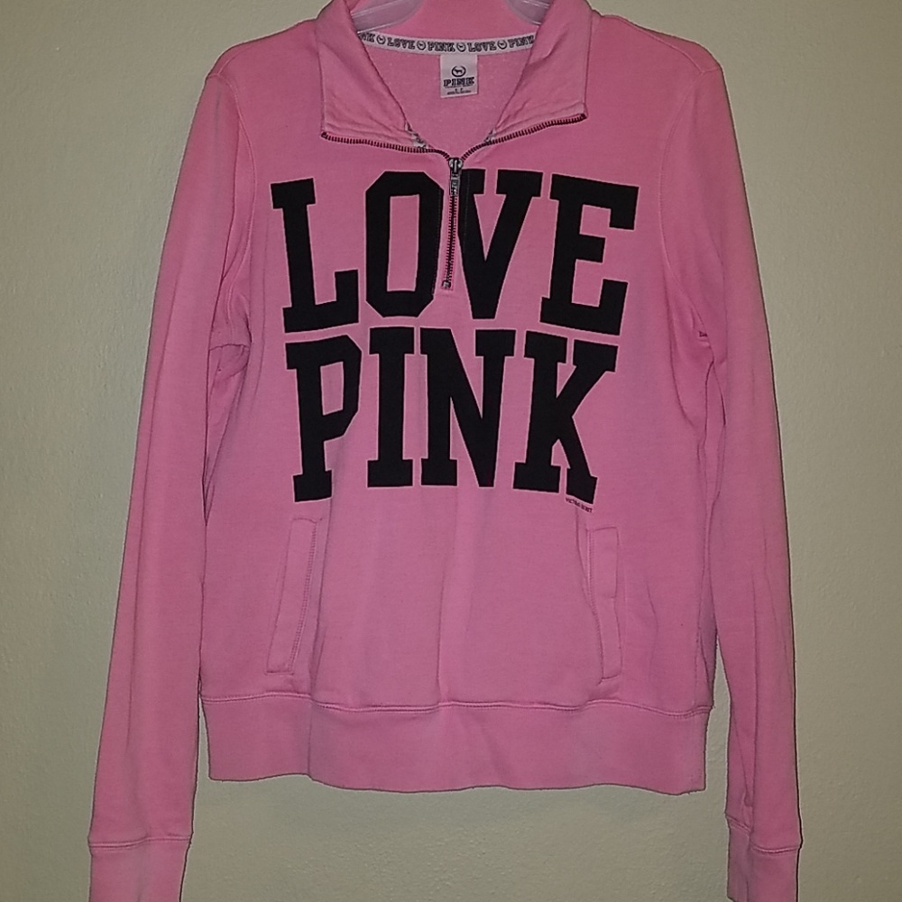 Victoria's secret love pink pullover